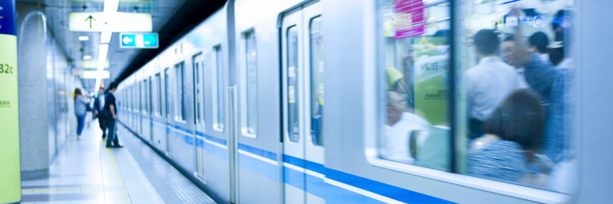 LED lights in the metro